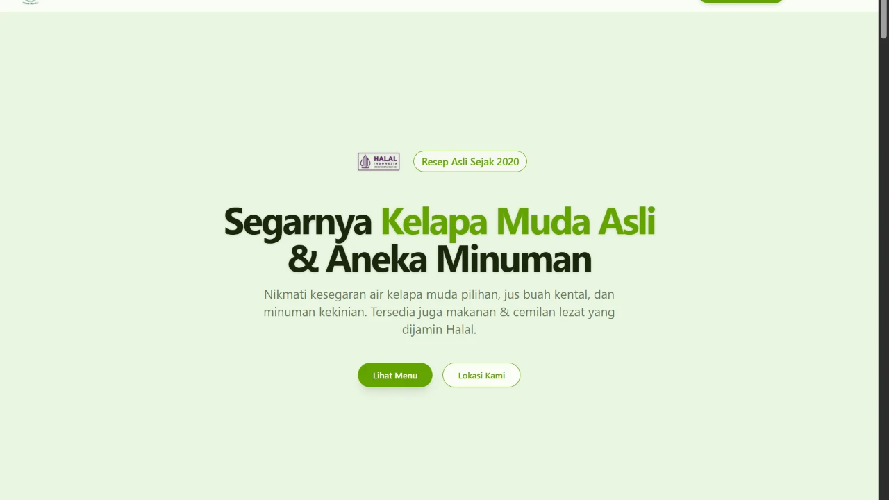 Pembuatan Website UMKM Kedai Minuman & Makanan dengan Admin Dashboard dan Order WhatsApp